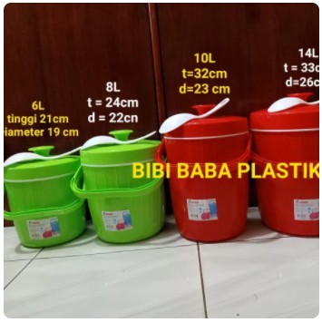 Termos nasi uduk/es rice/ice bucket 26Liter-Global Eagle GRATIS centong