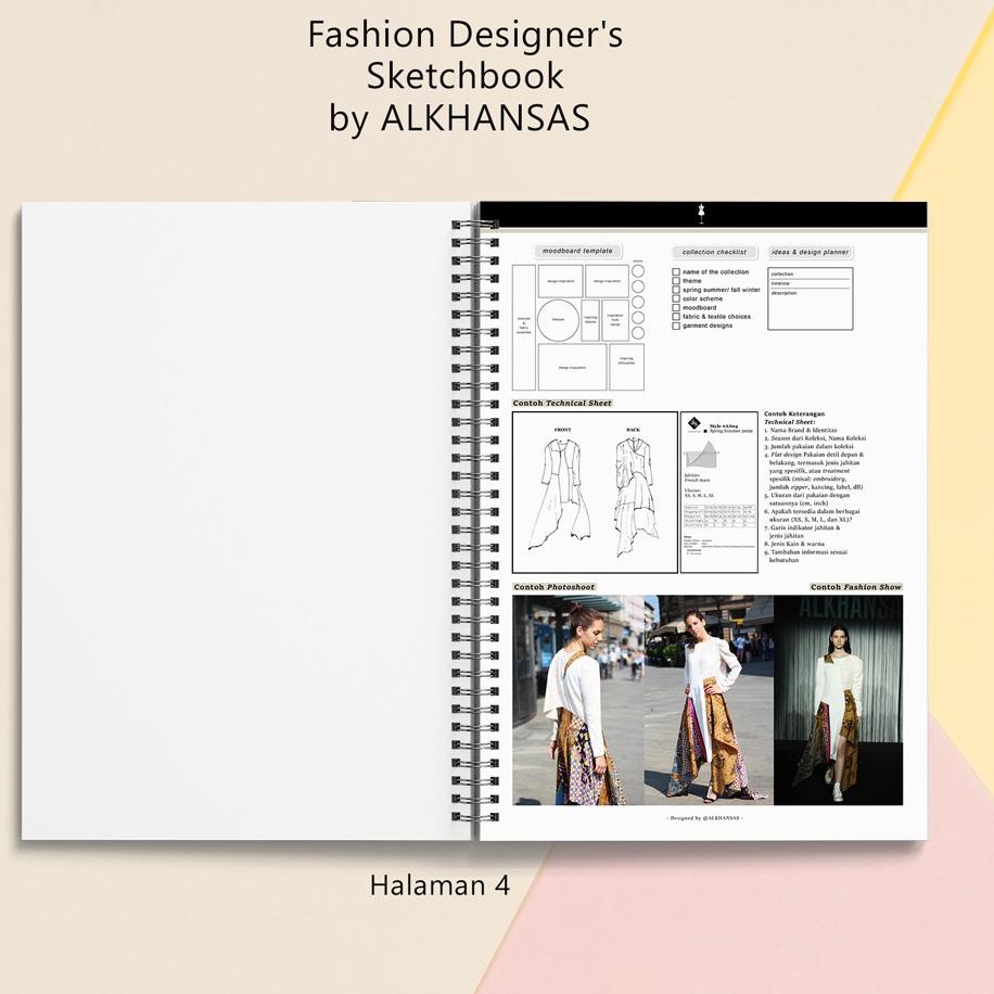 

5ttj Alkhansas - Buku Gambar Fashion Designer (Fashion Designer's Sketchbook) Volume 8 HFReady ` ➦
