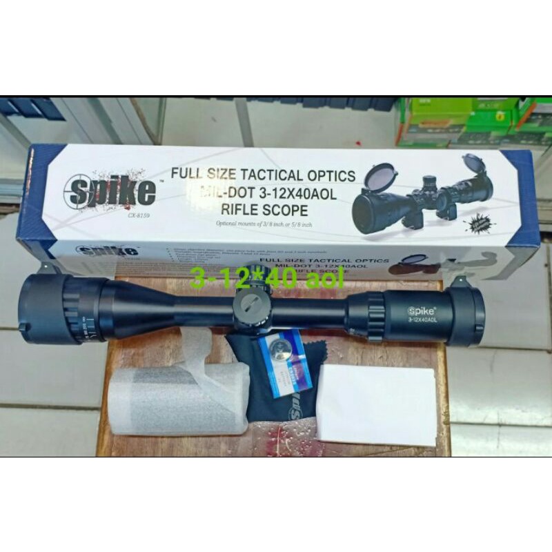 TELESCOPE SPIKE 3-12×40 AOL RGB