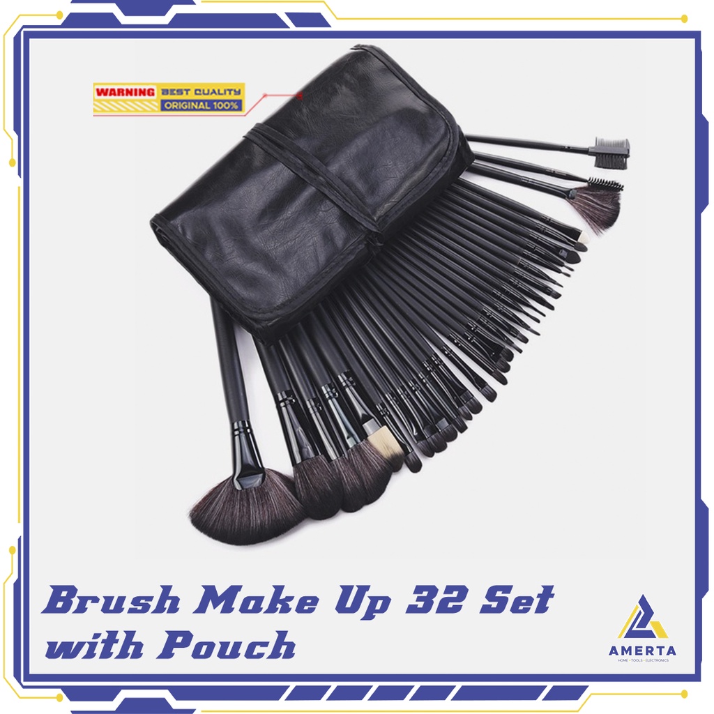 Biutte.co Brush Make Up 32 Set dengan Pouch