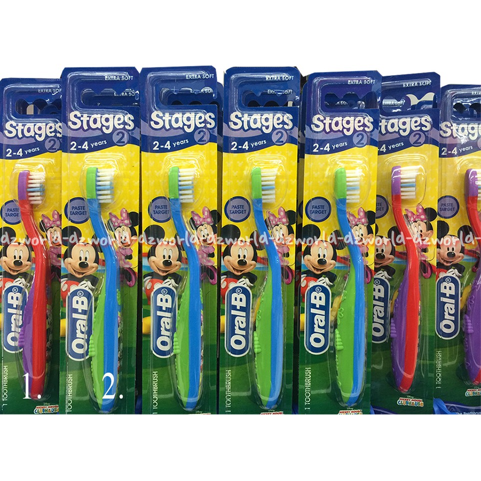 Oral-B Stages 2 Sikat Gigi Anak Usia 4bulan-2tahun Oral B Tahap 1 Toothbrush For Baby Tooth Brush Oralb Bayi