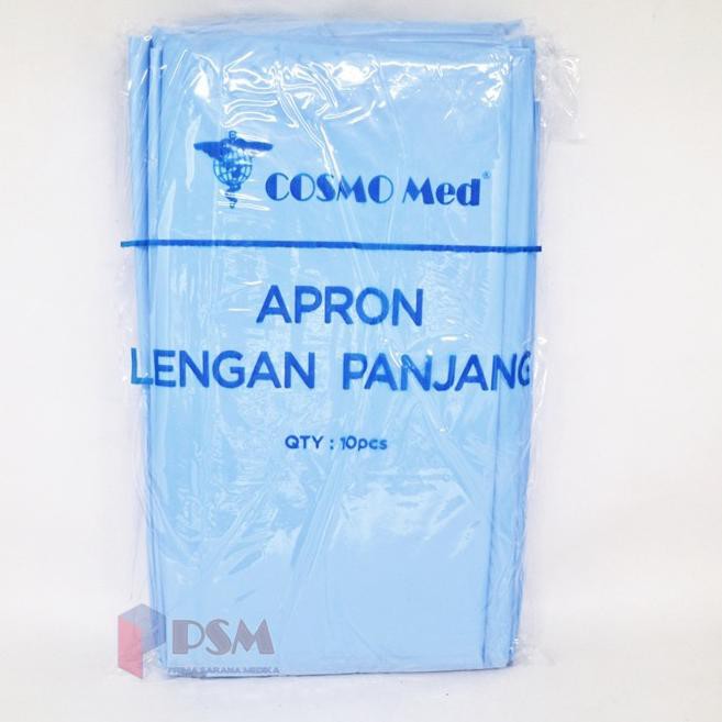 Jual Trend Apron Medis Plastik Lengan Panjang Sejenis Cpe Gown