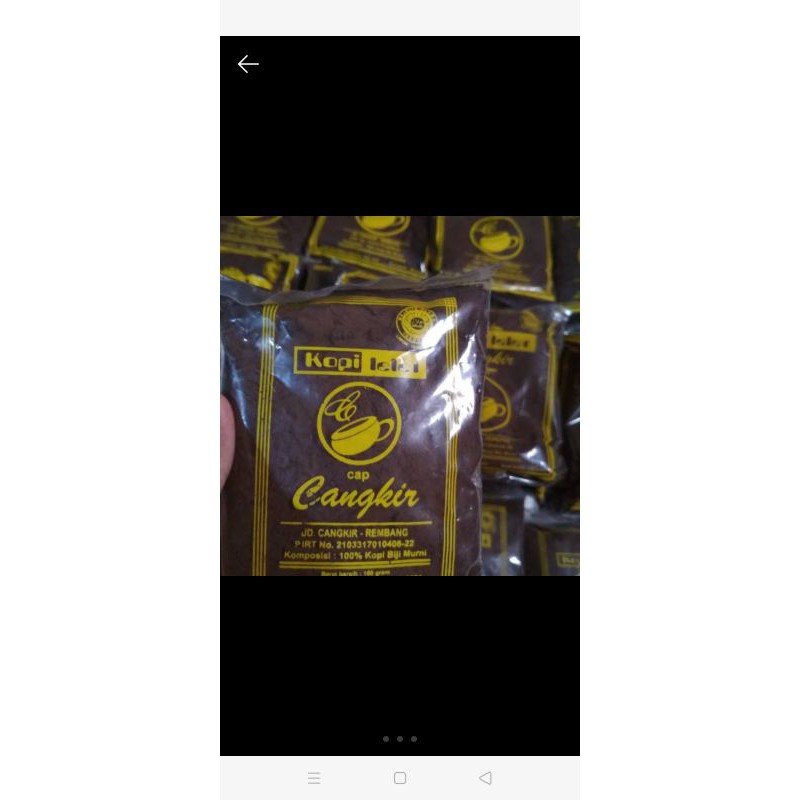 

KOPI LELET CAP CANGKIR KEMASAN 100 GR