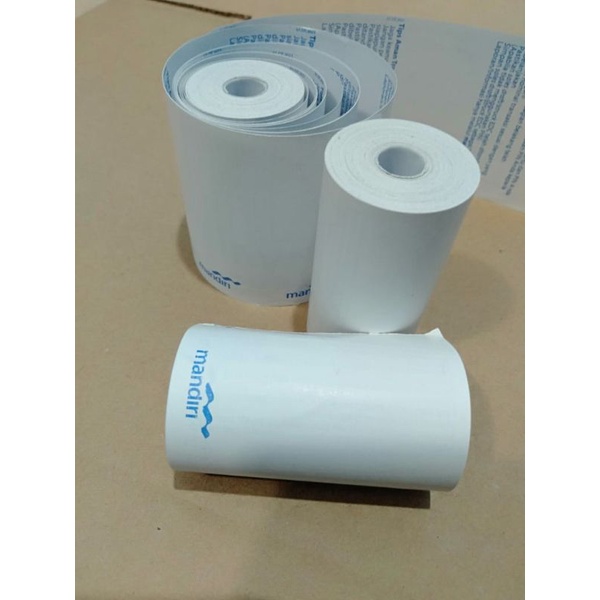 

kertas THERMAL edc BLUETOTH logo Mandiri uk 57x30