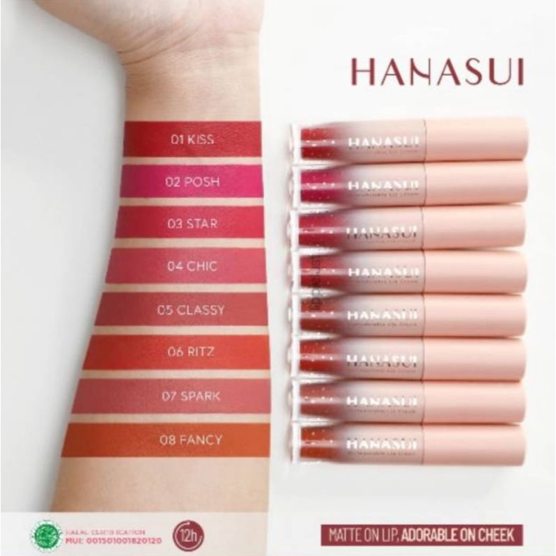 HANASUI MATTEDORABLE LIP CREAM/ LIPSTIK