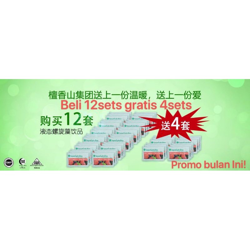 LIQUA SPIRULINA Very Berry Paket RESELLER /Super HEMAT [HARGA MEMBER TERMURAH]