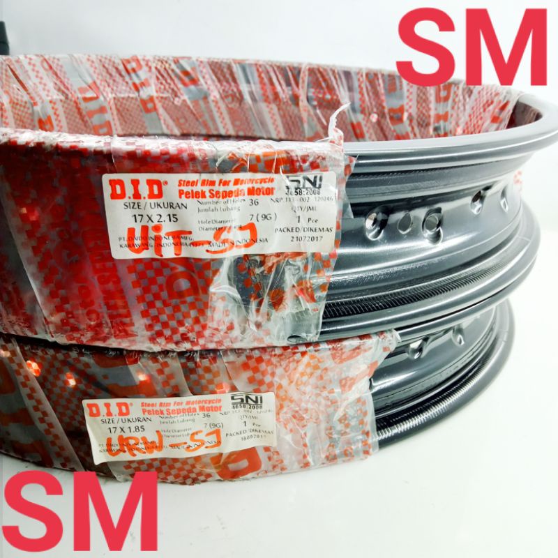 Velg DID HITAM Ring  17  Lebar 185 & 215 Velg JariJari Hitam DID ORI, SNI