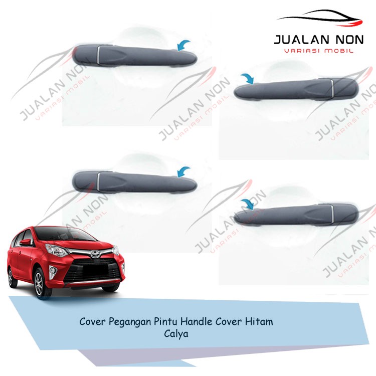 Cover Pegangan Pintu Handle Cover Hitam Mobil Calya