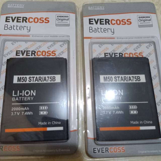 BATTERY BATRAI BATRE BATERAI EVERCROSS M50 STAR / A75B ORIGINAL