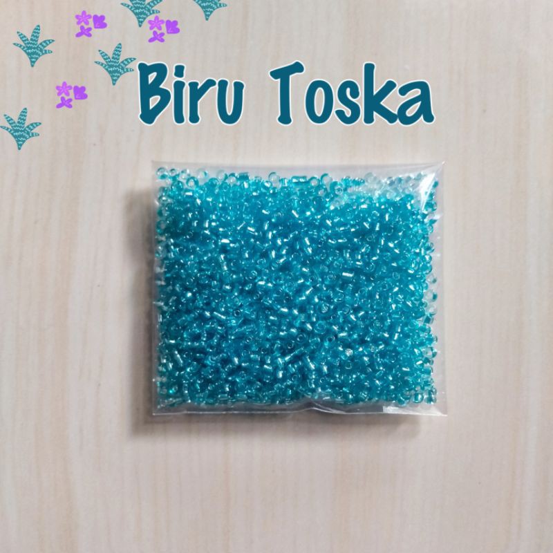 Manik Mote Payet Pasir 10 gram - Biru Toska