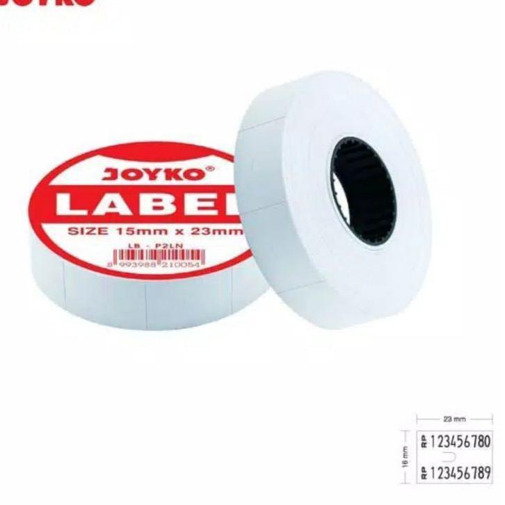 

Terbaik! Kertas Stiker Label Harga/Price Labeller 16 x 23mm 2 Baris JOYKO LB-P2LN/Sticker Price Labeller 시