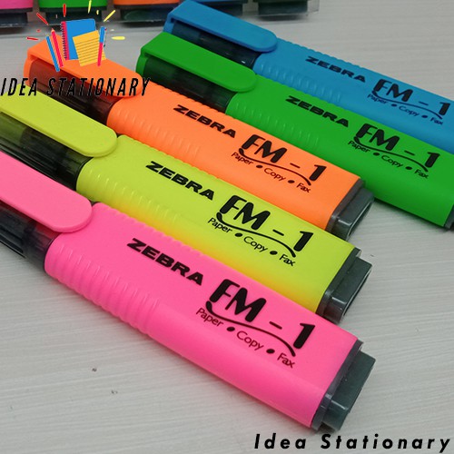 

READY!! Highlighter Textliner Zebra FM-1 Fluorencent Colour // Zebra