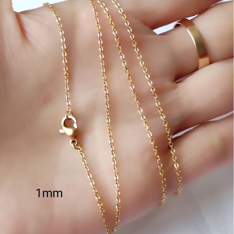 Kalung Nuri Motif Titanium Kalung Import Wanita Size Kecil