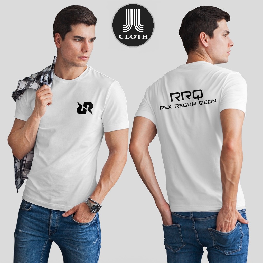 Kaos Baju Distro GAME RRQ REX REGUM QEON V3 Terlaris COMBED 30 S