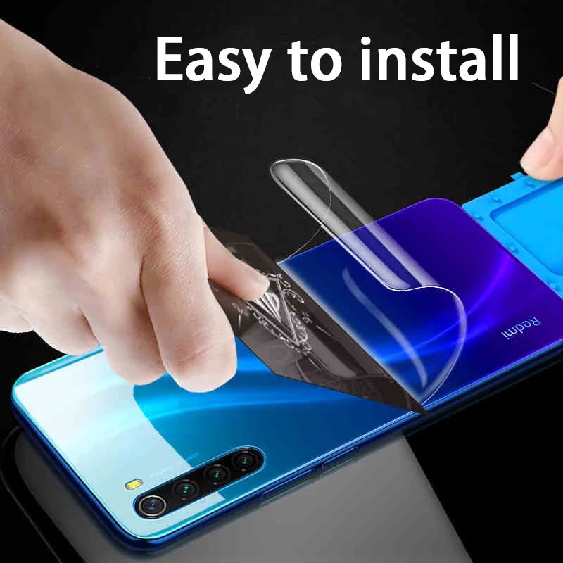 USAMS - HYDROGEL FILM HYBRID ANTI GORES XIAOMI REDMI NOTE 7 8 PRO 9 9A 9C 9T FULL SCREEN PROTECTOR