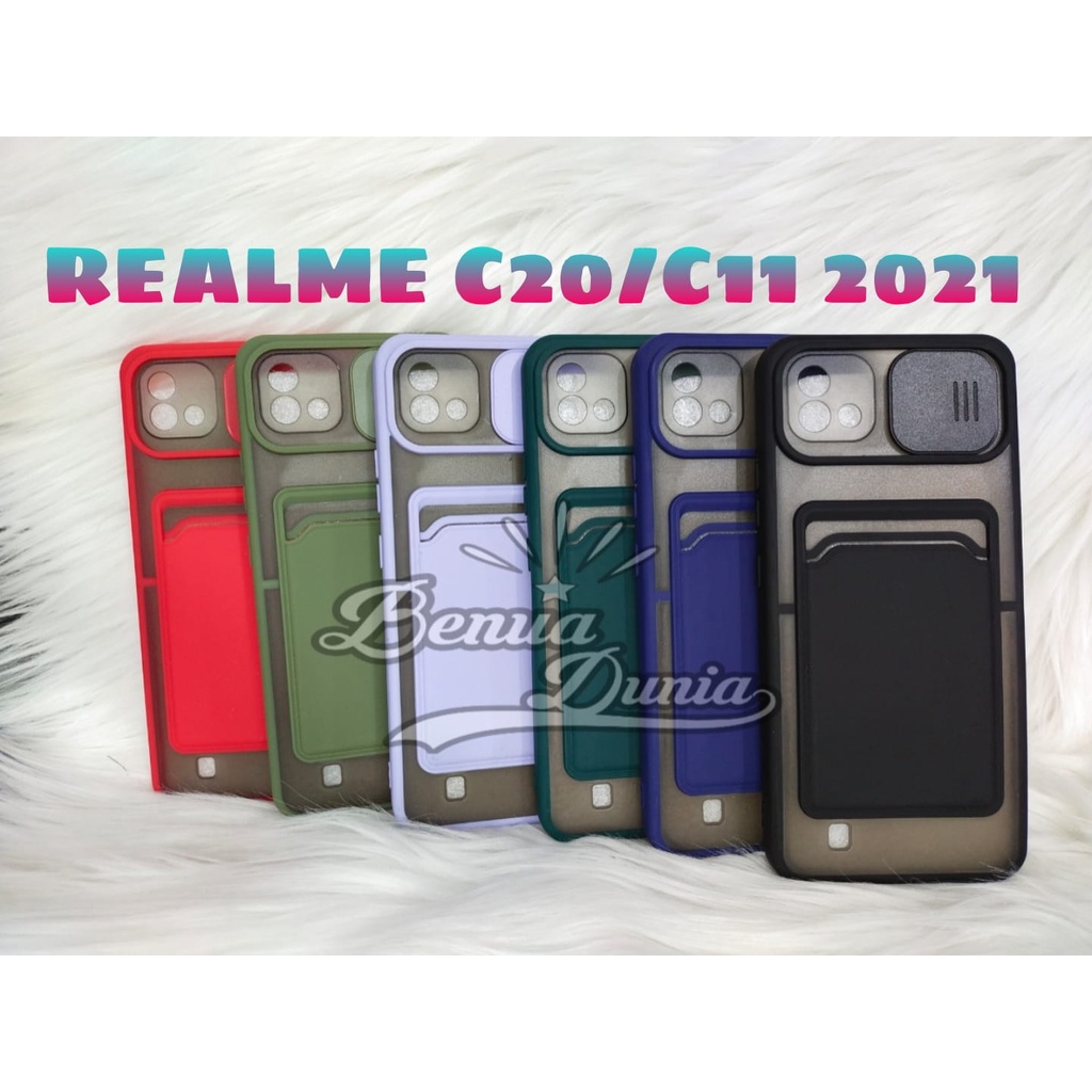 REALME C21Y -REALME C20/C1 2021 / CASE SLEDING PLUS SLOT CARD PELINDUNG KAMERA REALME C21Y -REALME C20/C1 2021 - BD