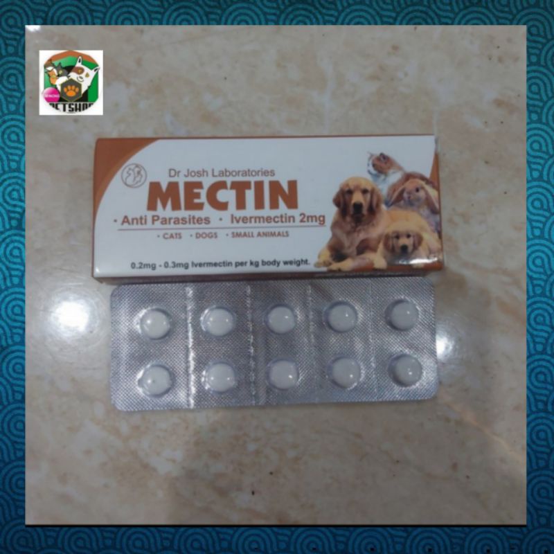 Mectin Obat Kutu Kucing Anjing Tablet/Per tablet