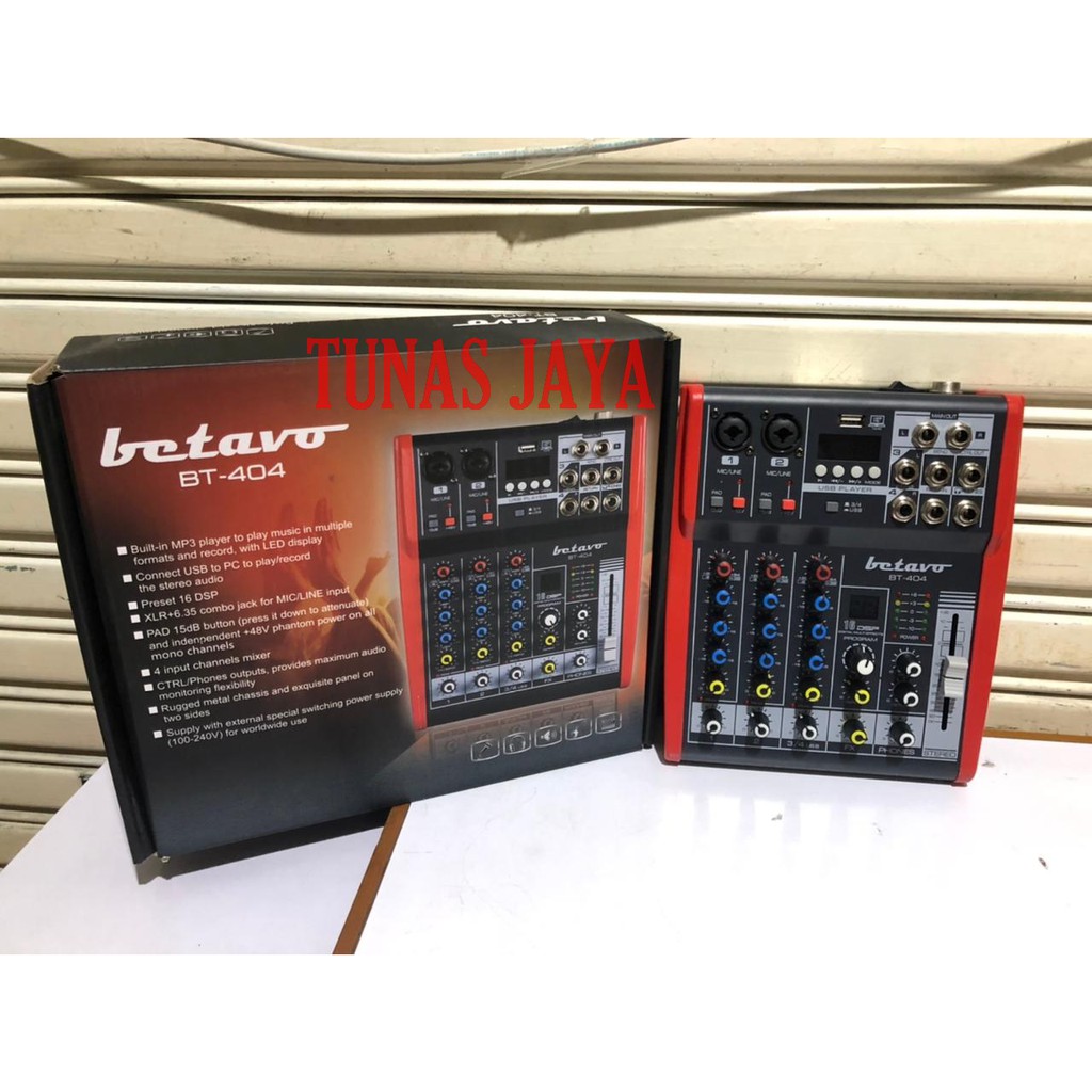 Mixer Audio Betavo BT-404 USB 4channel Original