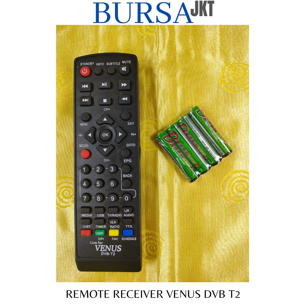 REMOTE SET TOP BOX VENUS CABAI RAWIT BRIO  EWS DVB T2 DIGITAL RECEIVER