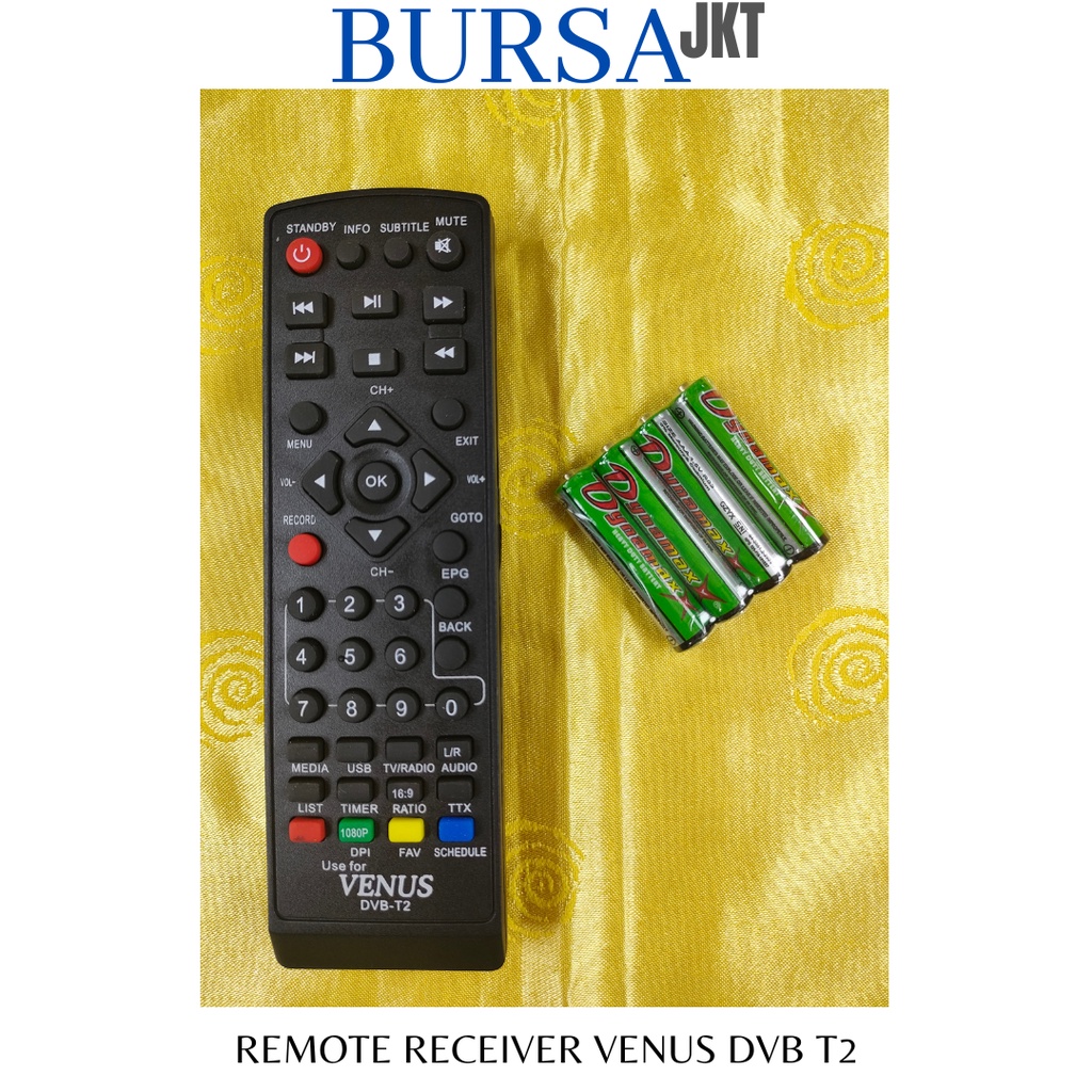 REMOTE SET TOP BOX VENUS CABAI RAWIT BRIO  EWS DVB T2 DIGITAL RECEIVER