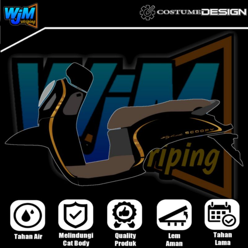 STRIPING TRANSPARAN SCOOPY 2021 PRESTIGE