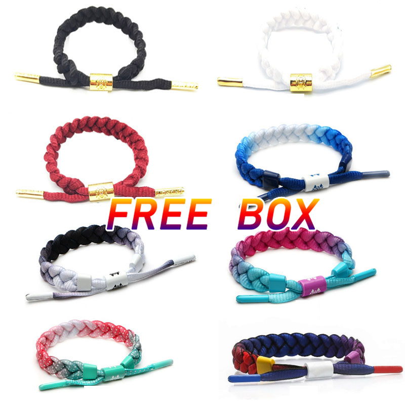 Little Lion Shoelaces Men Woven Bracelet With Box Black Couple Wristband  Lightweight Reflective Bracelet