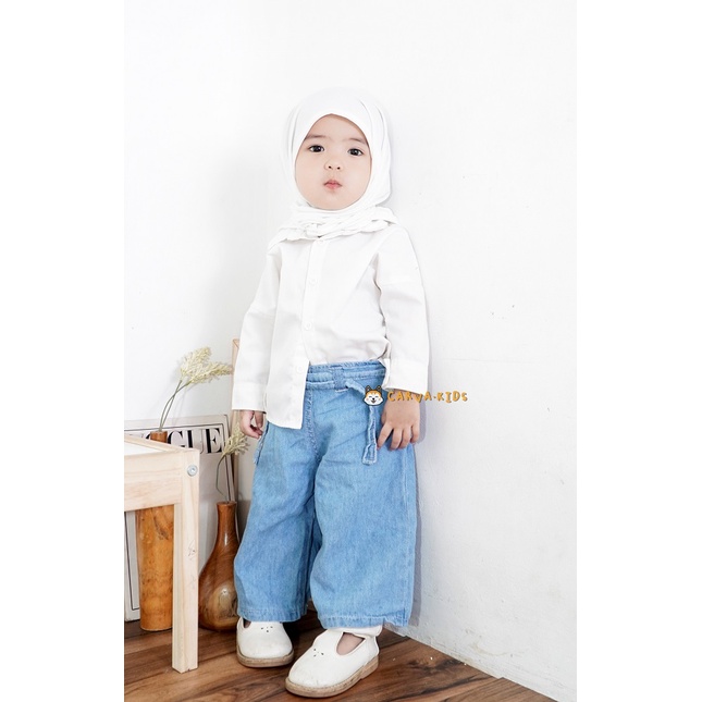 Carva Celana Anak kulot jeans 1-5 tahun/ Jeans bio bleaching premium/ Celana jeans Anak /kulot Anak/Celana Jeans Anak /Celana Anak Perempuan