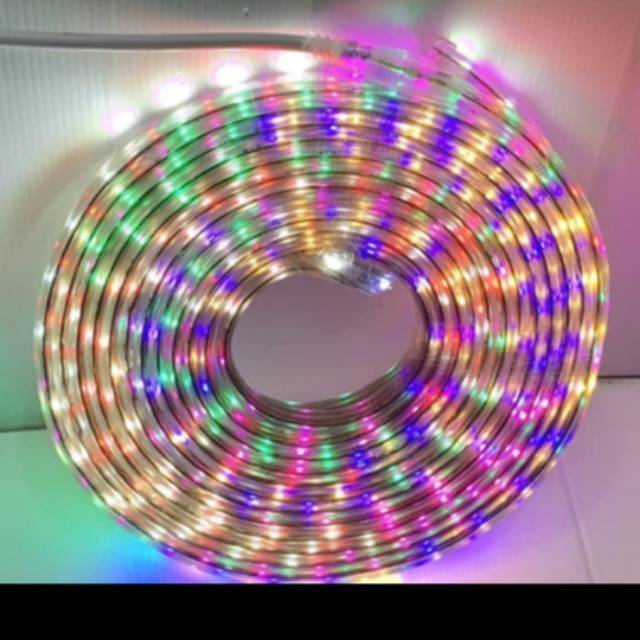 Lampu LED strip Selang RGB 2835 3528 SMD Rope Light warna warni/ Merah Putih Full