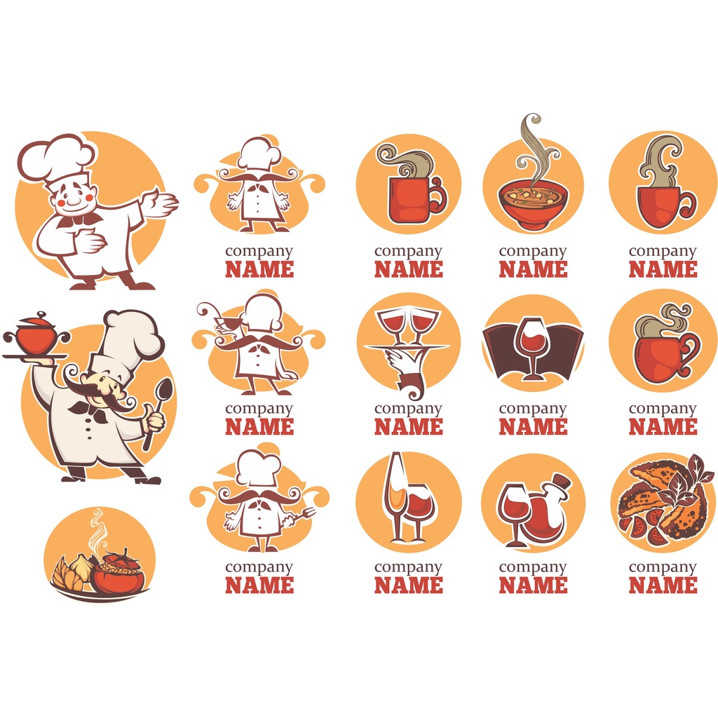 Chef Cook Logo Vector - Coreldraw