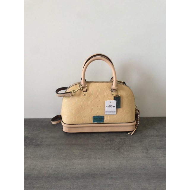 TAS COACH SIERRA MINI DEBOSSED LEATHER