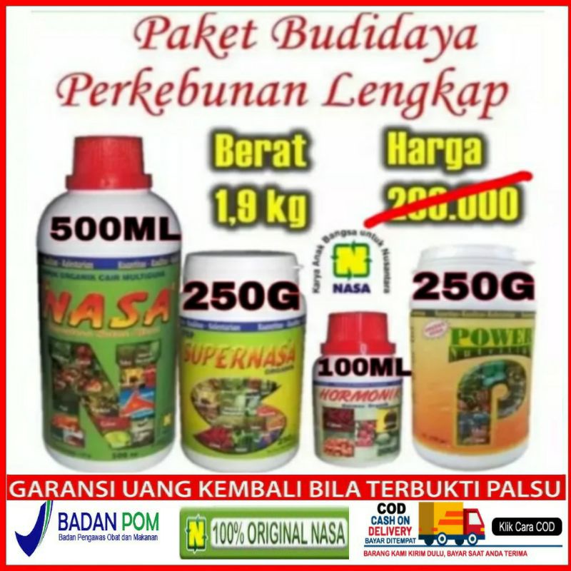 PAKET PUPUK PERTANIAN LENGKAP NASA PUPUK ORGANIK POC NASA - PUPUK NASA 1 PAKET LENGKAP