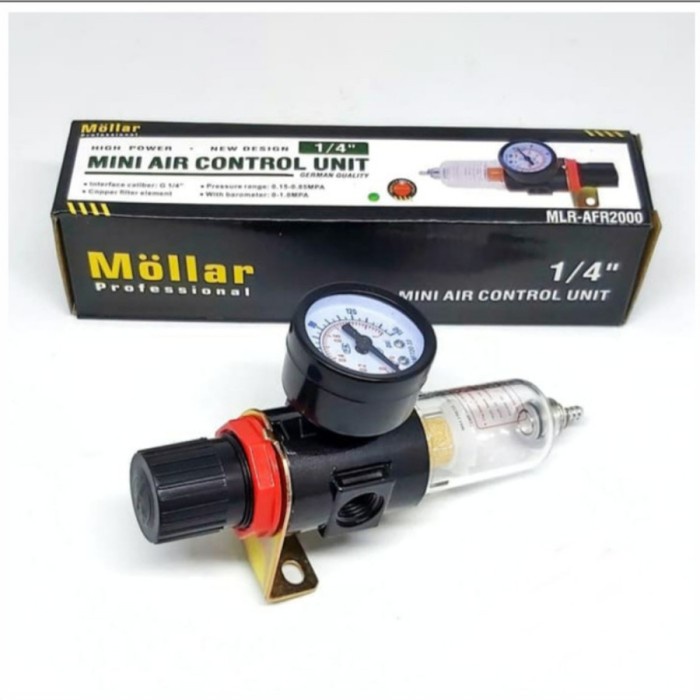 MOLLAR Air Filter Regulator 1/4" Single - Filter Udara Kompresor Compressor
