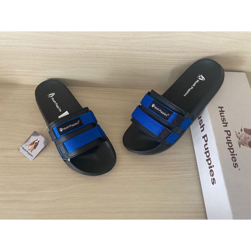 Sandal seloop sandal slide on hush puppies webing strap pria wanita