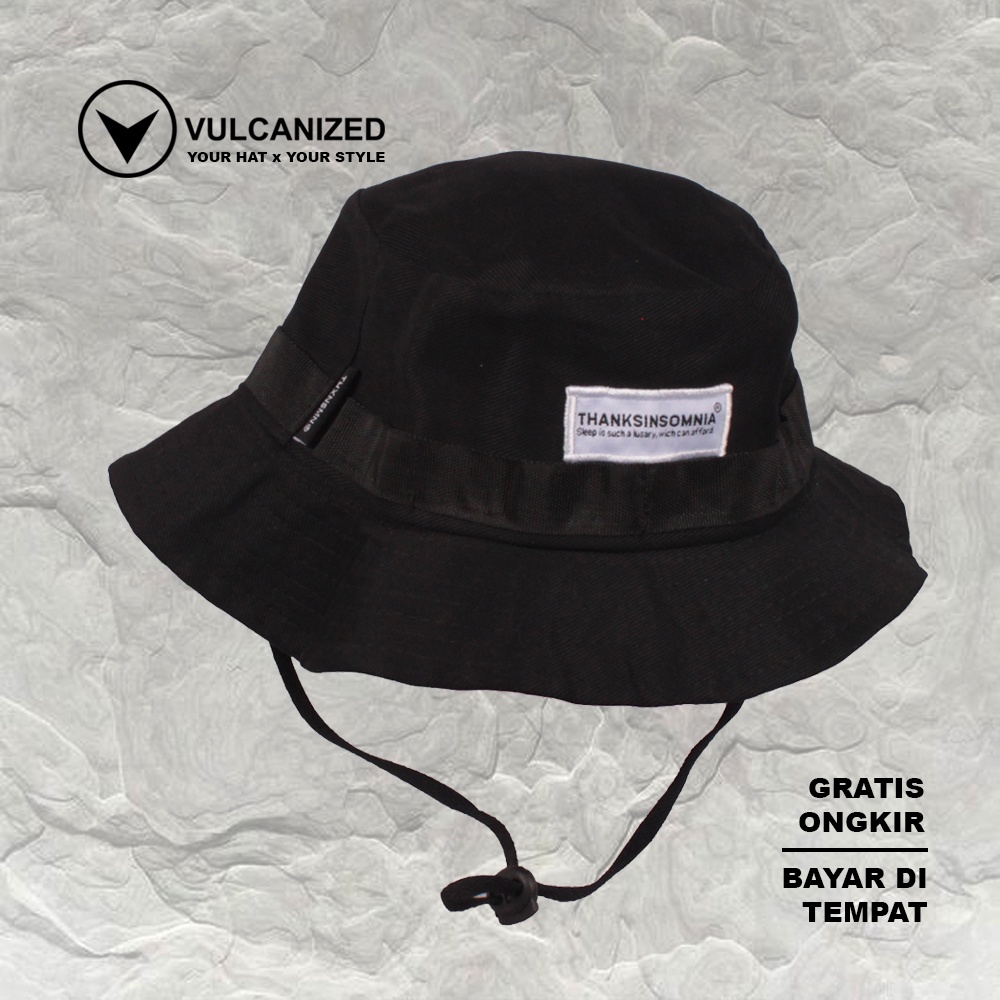 [ BISA COD ] TOPI BUCKET HAT RIMBA DISTRO PREMIUM BRANDED THANKSINSOMNIA ORI RAFFEL