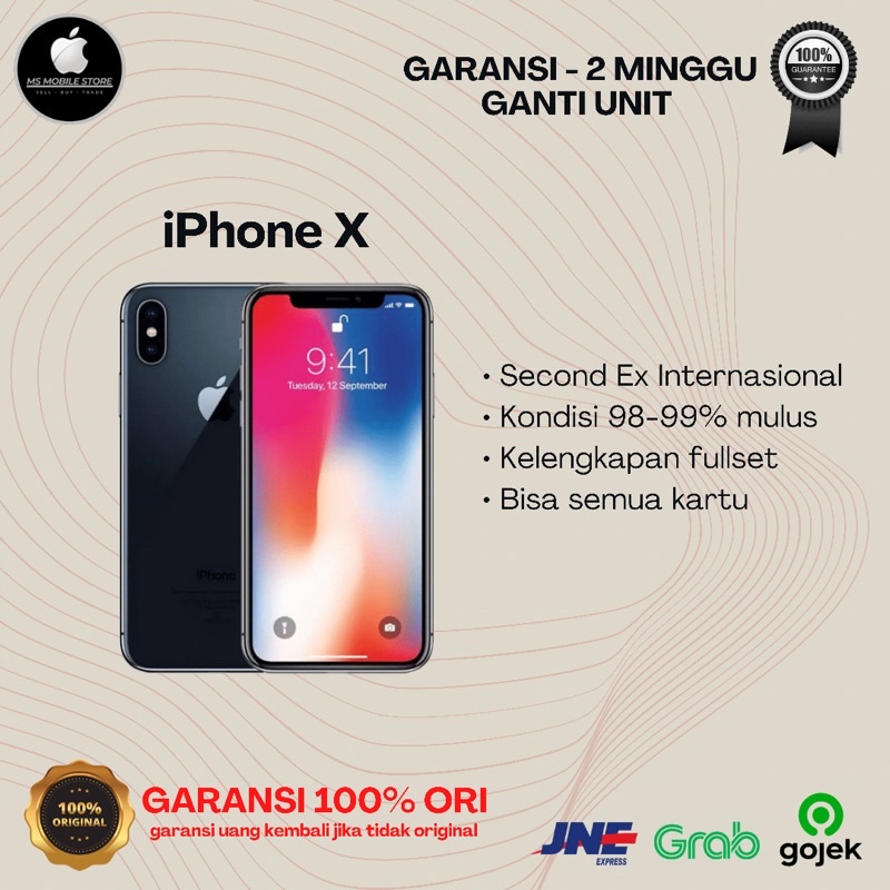 IPhone X 64GB 256GB Second Ex Inter