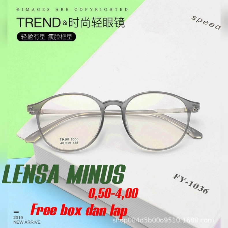 KACAMATA MINUS MODEL DAN WARNA CASUAL FREE BOX DAN LAP