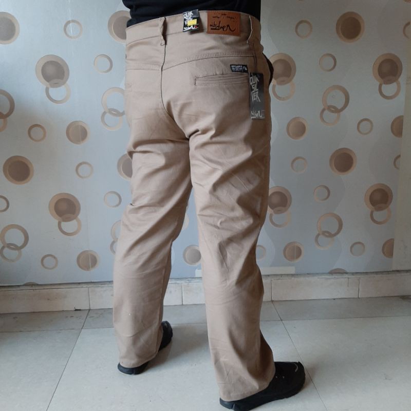 celana chino big size pria size 40-50