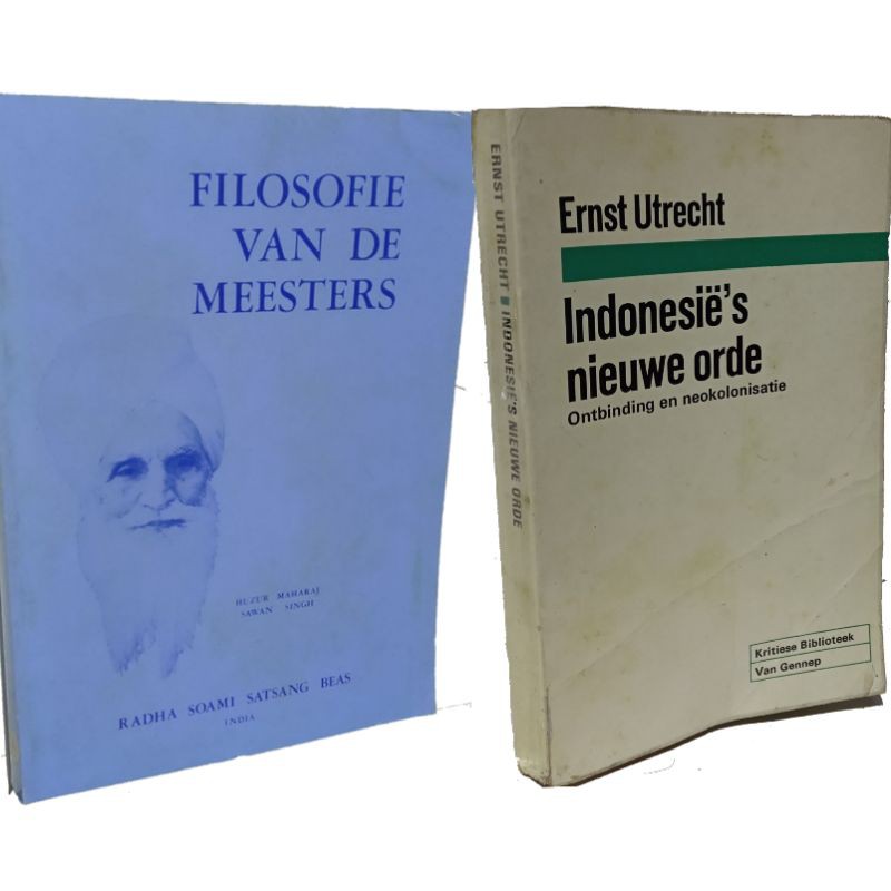 

Buku bahasa belanda Filosofie Van De Meesters indonesie nieuwe orde 2set