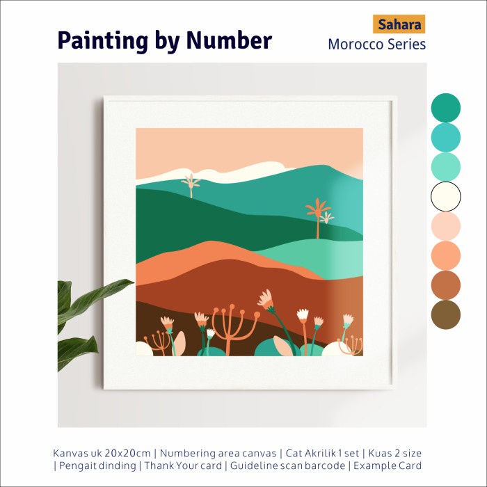 

Painting by Number Canvas Kit tema Morroco - SAHARA