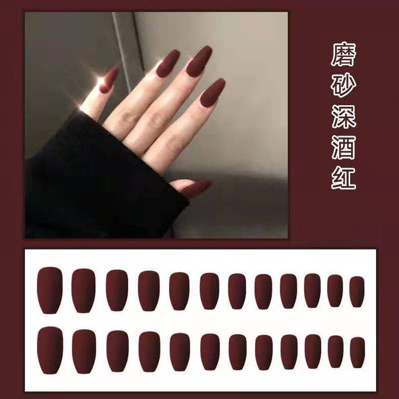 Kuku palsu matte 24 pcs / false fake nails  matte elegant nail art