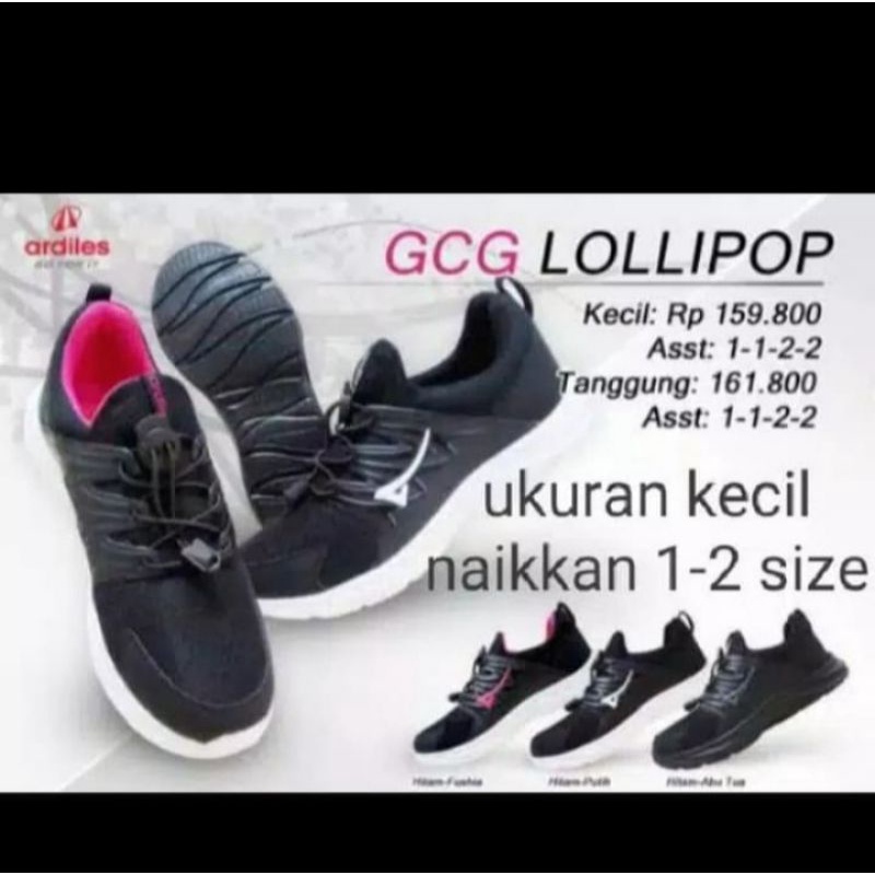 Sepatu sekolah anak perempuan cantik ardiles original lollipop  SD SMP