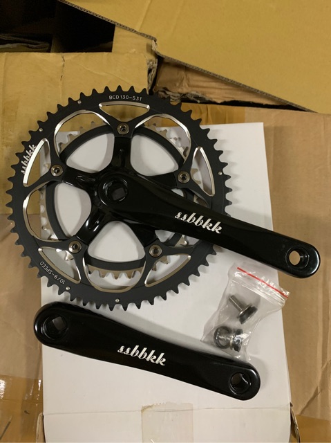 Crank balap double Ssbbkk Dobel 39-53