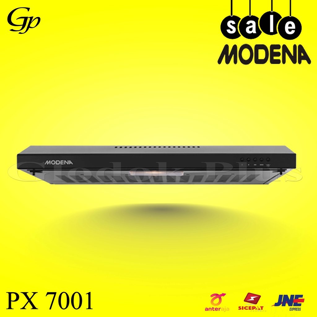 MODENA PX 7001 - Penghisap asap Slim Hood 70 cm - Warna Hitam PX7001