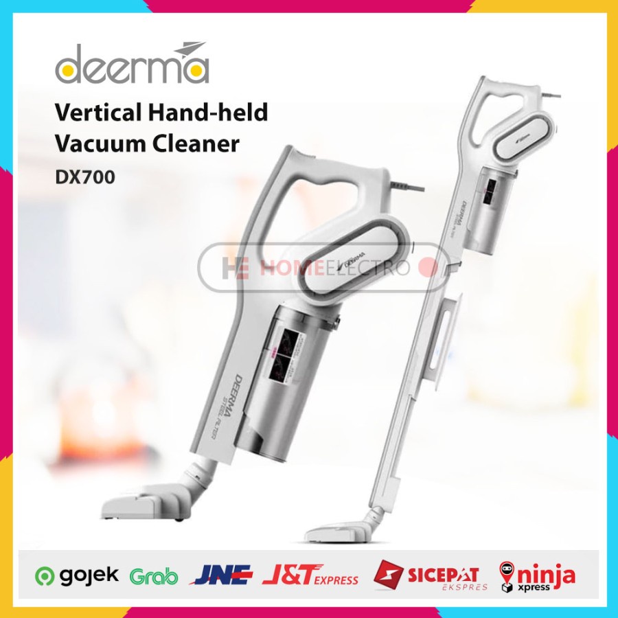 Deerma Dx700 2-in-1 Vertical Hand-held Vacuum Cleaner Penyedot Debu