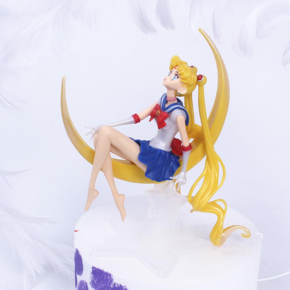 Needway Mainan Angka Ornamen Rumah Tsukino Usagi Model Mainan Cake Decor Model Action Figure