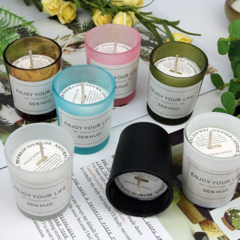 [MURAH] lilin aromaterapi Scented Candle Tanpa Asap Nuansa Romantis 160g ORIGINAL