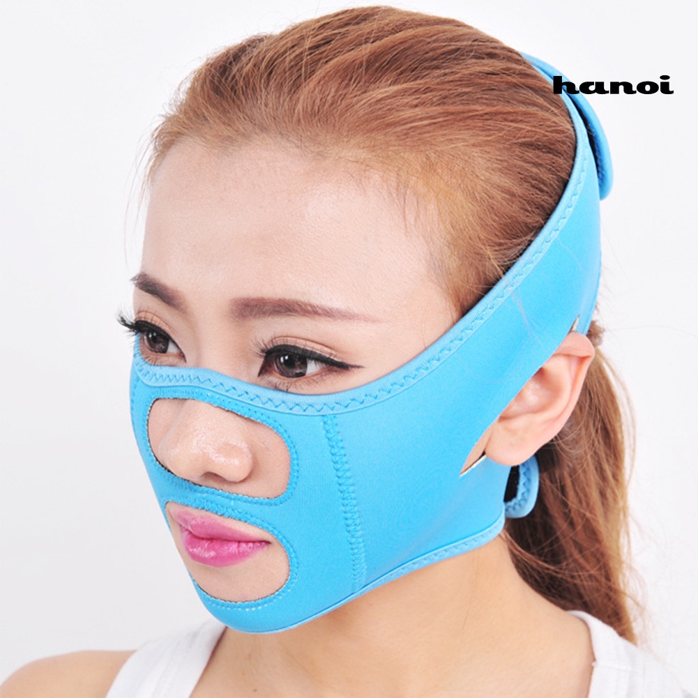 HQTM_Double Chin Thin-Face V-Face Bandage Massage Facial Slimming Belt Beauty Tool