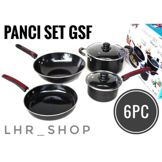 GSF PANCI SET 6PC PANCI WAJAN  ENAMEL SET GSF 4in1