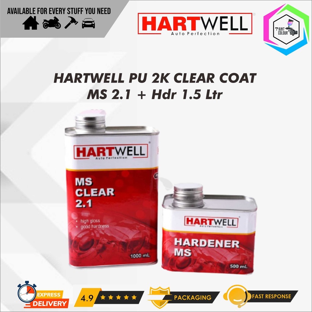 Clear Coat/Pernish PU 2K Hartwell MS 2.1 1,5L + Hardener