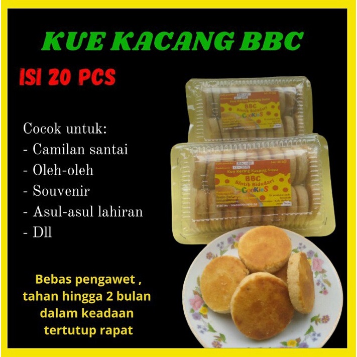 

Camilan Manis Gurih Kue Kering Kacang Susu BBC Mak Nyus Enak Bebas Pengawet